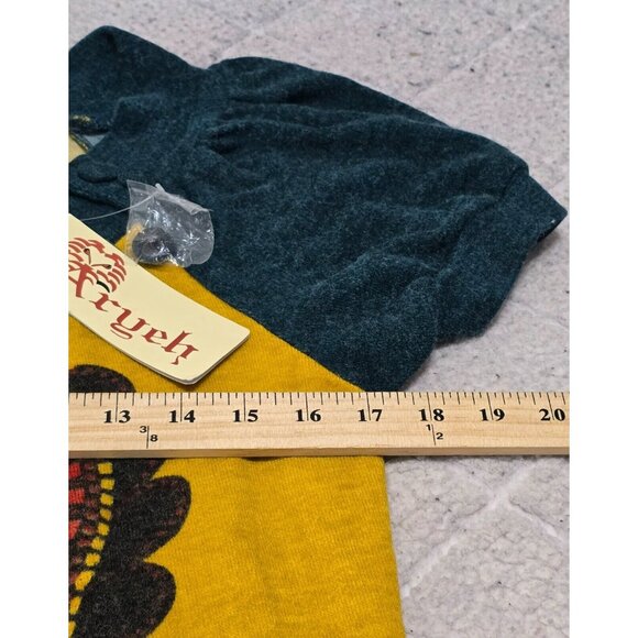 Aryeh Womens Multicolor‎ Paisley Mini Sweater Dress Short Sleeve Size XL NWT - Picture 9 of 12